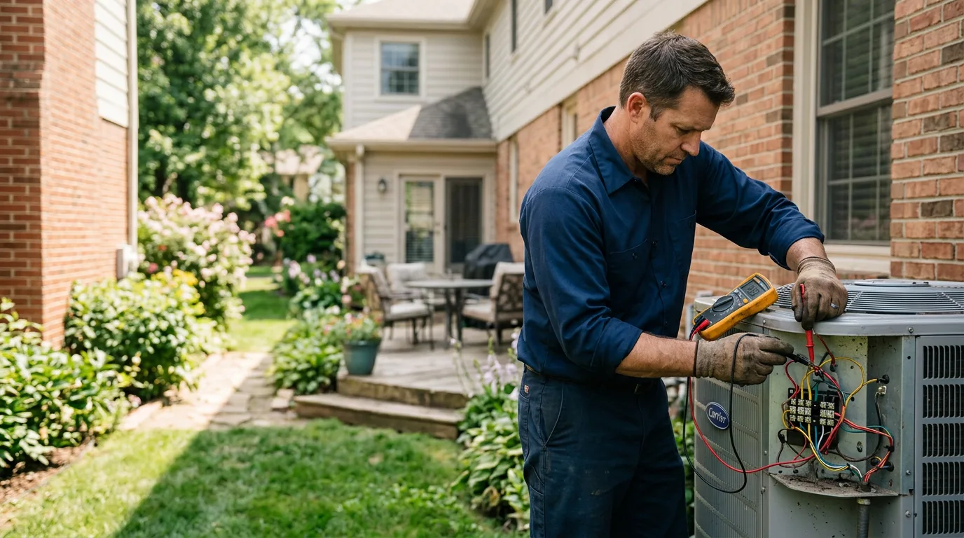HVAC technician working near Basalt, ID